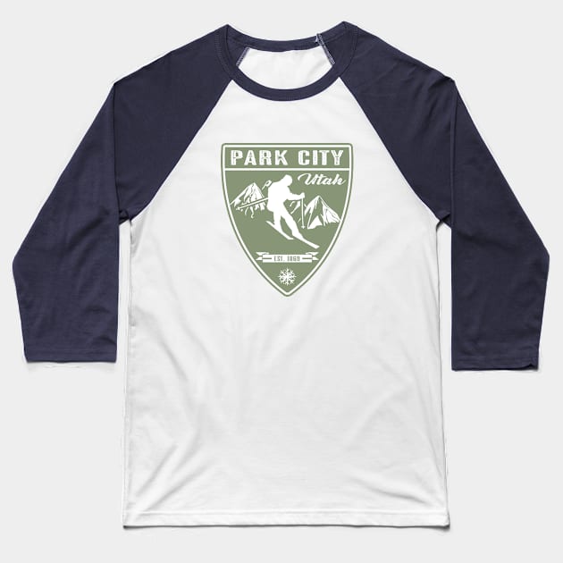 Park City Utah Baseball T-Shirt by Jared S Davies